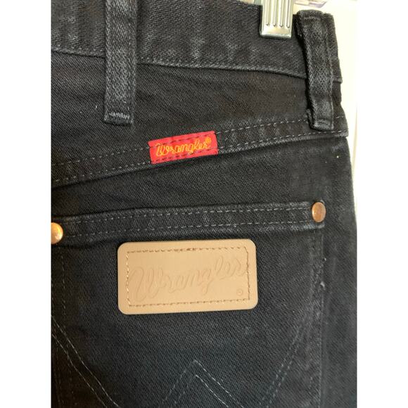 Wrangler jeans black size 11 women's 32/30 straight leg - Picture 6 of 6